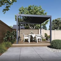 Pergola ECO Bioklimatická 3x3 m ocel volně stojící Rojaplast (foto 7)