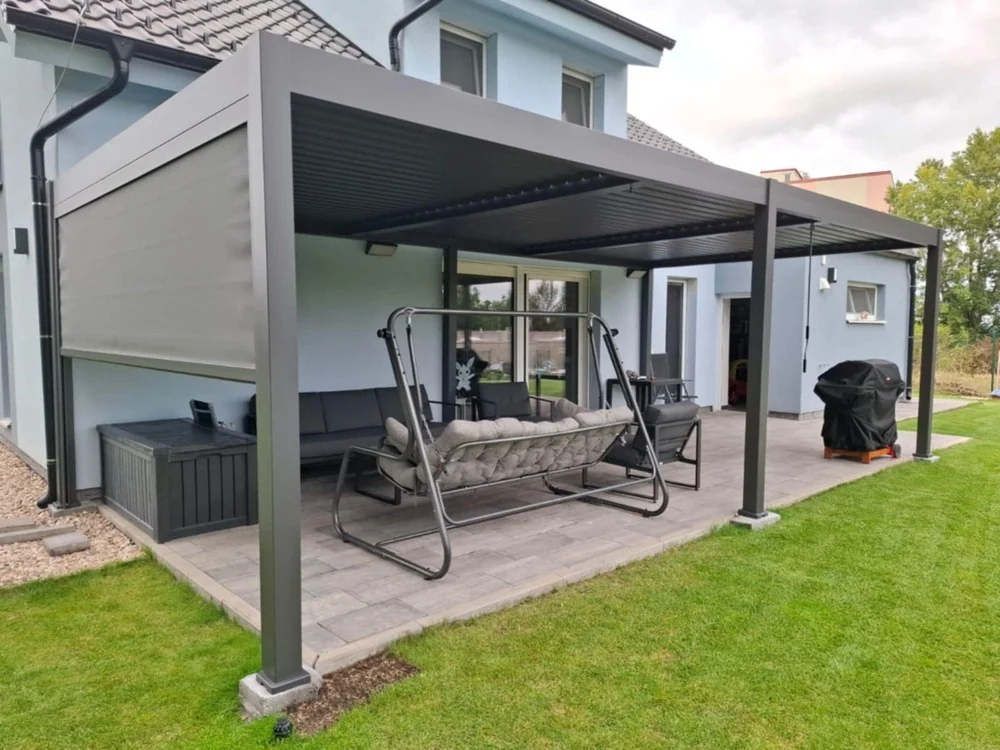 Pergola zástěna 4 m pro bioklimatickou Rojaplast