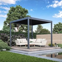 Pergola ECO Bioklimatická 3x3 m ocel volně stojící Rojaplast (foto 8)