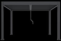 Bioklimatická pergola INTRO DUO 4x4 m Rojaplast (foto 4)