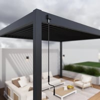 Bioklimatická pergola INTRO NEO 4x3 m Rojaplast (foto 12)