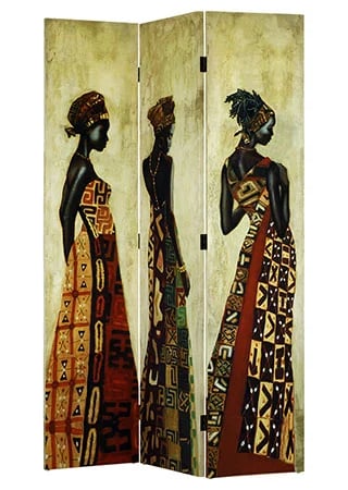 Paraván s motivem afrických žen Autronic