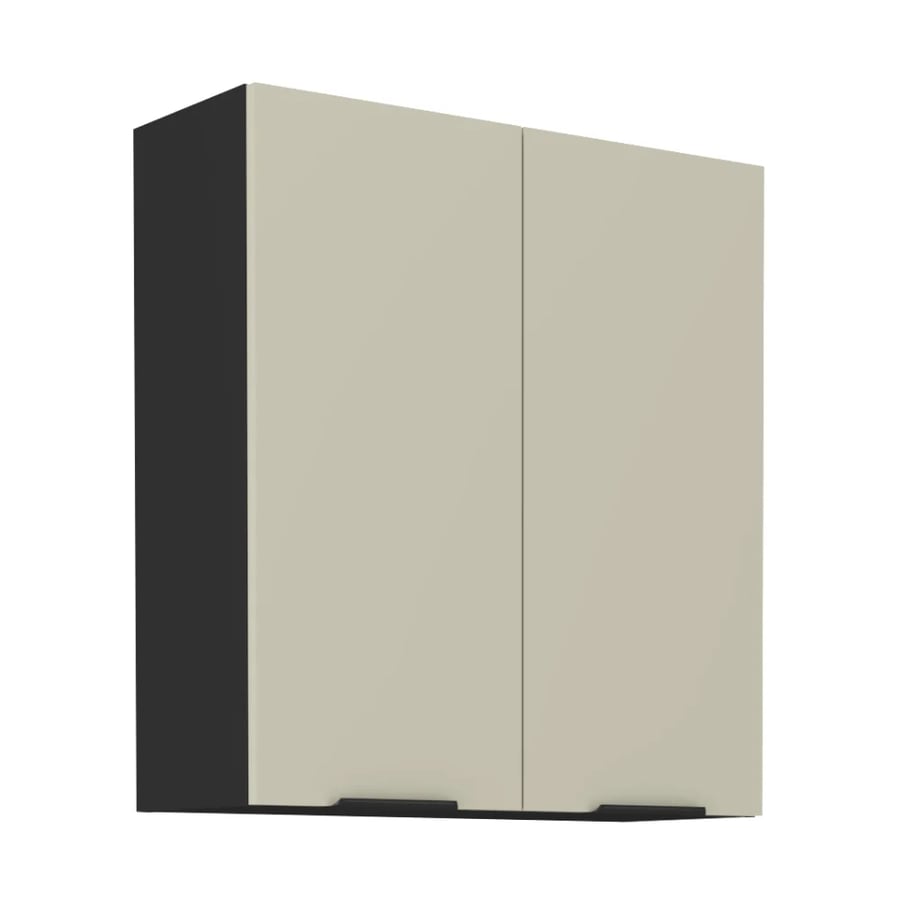 Horní skříňka, kašmír/černá, ARAKA 80 G-90 2F Kondela