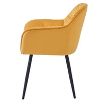 Designové křeslo, žlutá Velvet látka, FEDRIS NEW Kondela (foto 5)