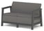 SCANDI LINEA SEATER SOFA 2 – Carbon Grey / Grafit Rojaplast