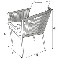 Zahradní židle AZC-C1179 Autronic (foto 3)