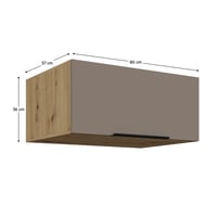 Horní skříňka, sandgrau/dub artisan, FRISBO 80 NAGU-36 1F Kondela (foto 3)
