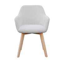 Designové křeslo, světlešedá/ buk, CLORIN Kondela (foto 2)