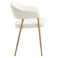 Designové jídelní křeslo, krémová/buk, NIZAR TYP 1 Kondela (foto 3)