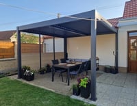 Bioklimatická pergola INTRO DUO 4x4 m Rojaplast (foto 17)