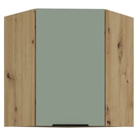 Horní rohová skříňka, aquamarine/dub artisan, ARSANY 60x60 GN-72 1F Kondela