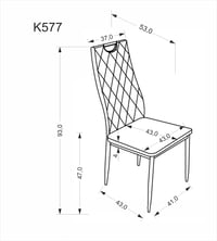 Jídelní židle K577 Halmar (foto 3)