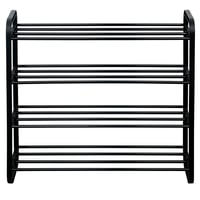 Botník, 4-policový, černá, FERRUM Kondela (foto 2)