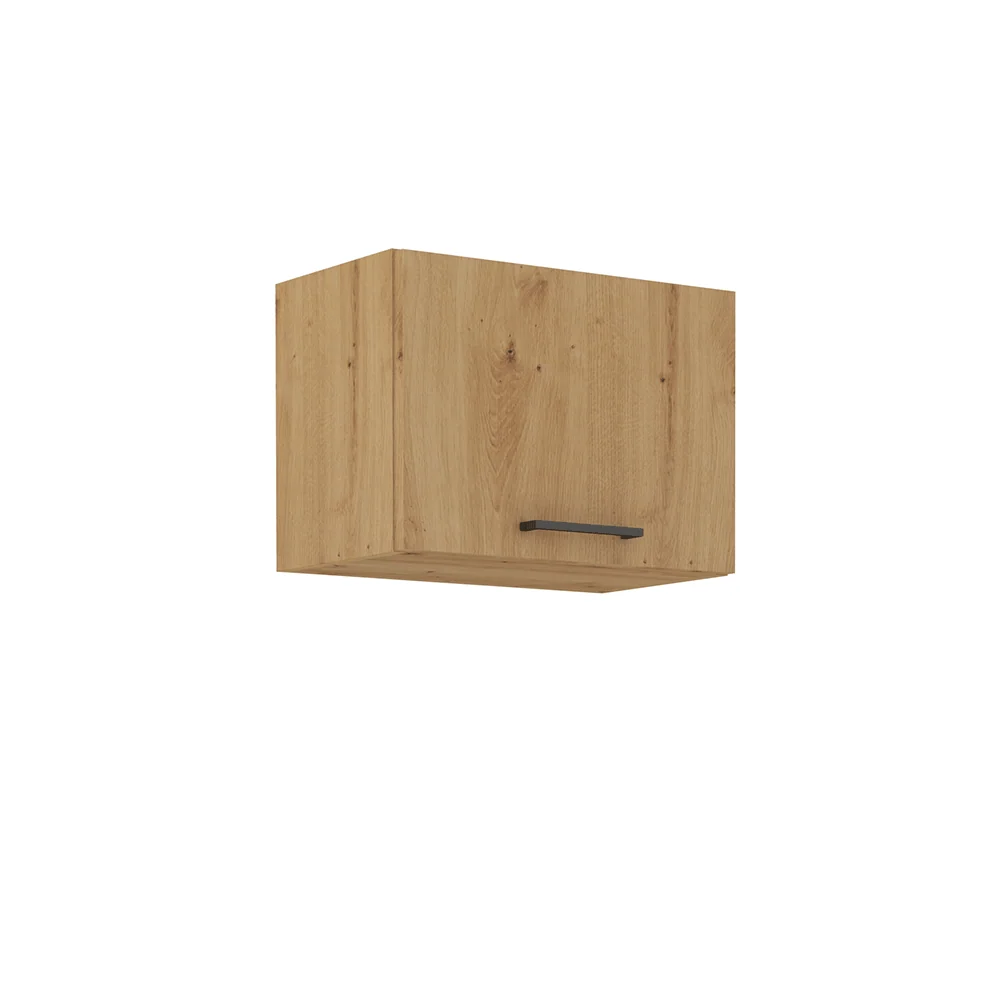 Horní skříňka, černý mat / dub artisan, Monro 50 GU-36 1F Kondela