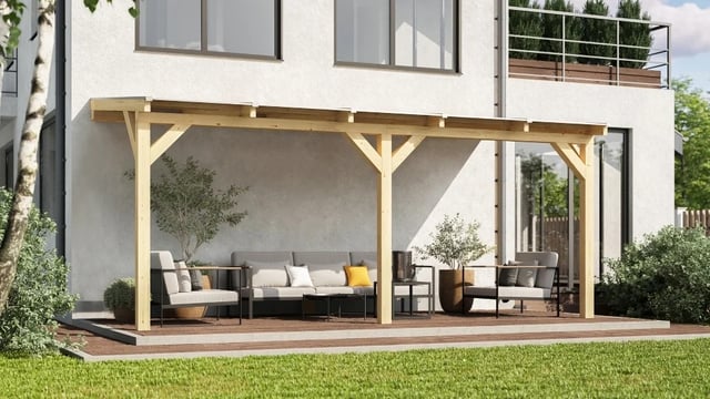 Pergola WEKA Dřevěná zahradní 672 (5,4x2,7 m) Rojaplast