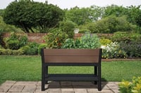 DECO ELEVATED GARDEN BED květináč Walnut Rojaplast (foto 6)