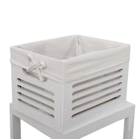 4- šuplíková komoda, bílá / šedá, BIBI 4 Kondela (foto 2)