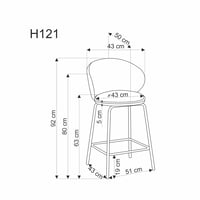 Jídelní židle H121 Halmar (foto 3)