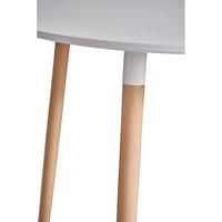 Jídelní stůl, bílá/buk, průměr 80 cm, ELCAN NEW TYP 2 Kondela (foto 4)