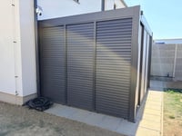 Pergola PANEL ANTRACIT LAMELY zastínění sklápěcí horizontální 1,3 m pro bioklimatickou Rojaplast (foto 10)
