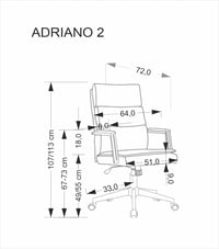 Otočné křeslo ADRIANO Halmar (foto 5)