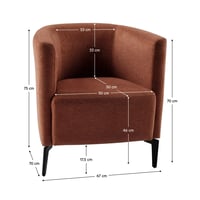 Designové křeslo KAPY Kondela (foto 3)