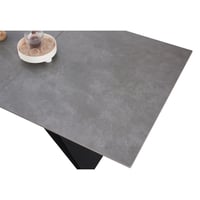 Jídelní rozkládací stůl, beton/černá, 160-200x90 cm, MAJED Kondela (foto 6)