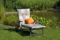 Zahradní lehátko SUN GARDEN ASS COMFORT hliníkové černé Rojaplast