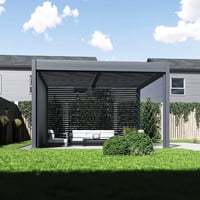 Bioklimatická pergola INTRO DUO 4x4 m Rojaplast (foto 9)