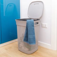 DEA HOME WOOLLY Koš na špinavé prádlo 50 L / antracit Rojaplast