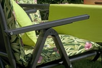 Zahradní křeslo SUN GARDEN LONDON polohovací hliníkové antracit Rojaplast (foto 5)
