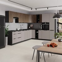Horní skříňka, kašmír/černá, ARAKA 50 G-72 1F Kondela (foto 3)