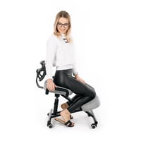 Ergonomická kľakačka, šedohnědá taupe / černá, RUFUS Kondela (foto 6)