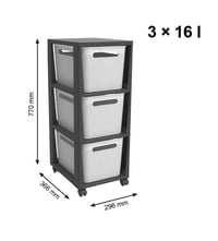 ROTHO BRISEN komoda 3x16 L Rojaplast (foto 3)