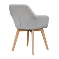 Designové křeslo, světlešedá/ buk, CLORIN Kondela (foto 5)