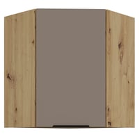 Horní rohová skříňka, sandgrau/dub artisan, FRISBO 60x60 GN-72 1F Kondela