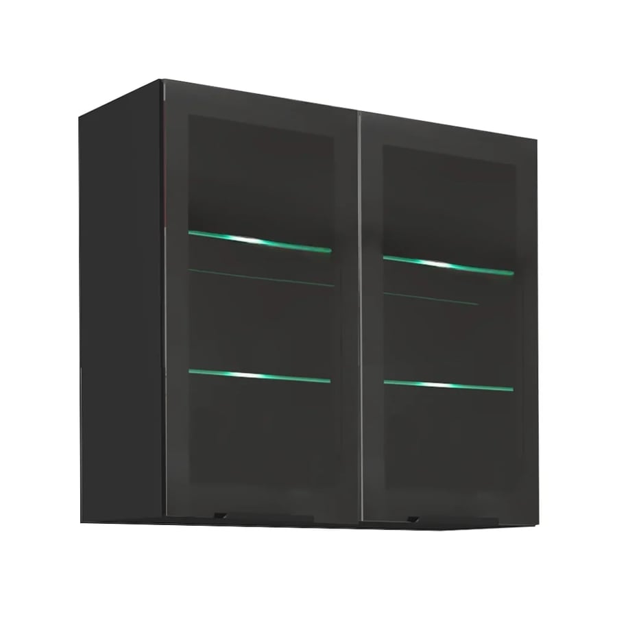 Horní skříňka, černá, ARAKA/MENZO/SIBER 80 GS-72 2F Kondela