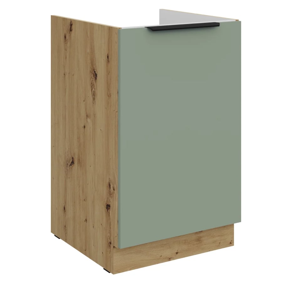 Dřezová skříňka, aquamarine/dub artisan, ARSANY 50 ZL 1F BB Kondela