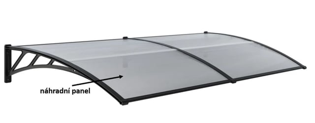 Přístřešek Panel polykarbonátu pro vchodový Rojaplast