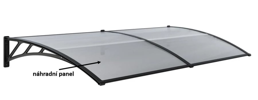 Přístřešek Panel polykarbonátu pro vchodový Rojaplast