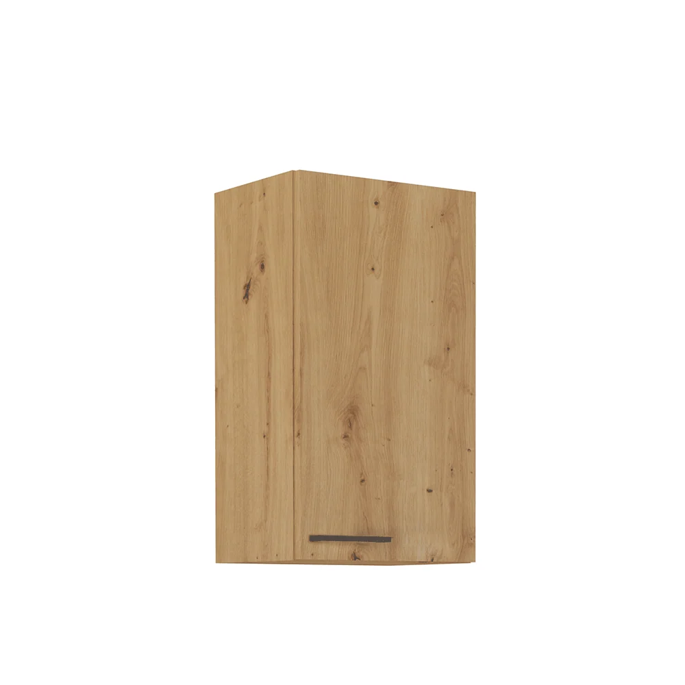Horní skříňka, černý mat / dub artisan, Monro 40 G-72 1F Kondela
