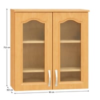 Horní skříňka, olše, LORA MDF NEW KLASIK W80S Kondela (foto 5)