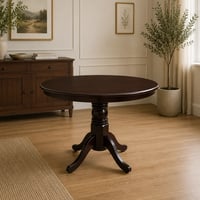Jídelní stůl, kulatý, kaštan, průměr 106 cm, TABLOS NEW Kondela (foto 3)