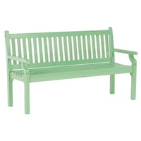 Dřevěná zahradní lavička, neo mint, 150 cm, KOLNA Kondela