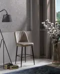 Barová židle VENTO – Set 4 ks / Cappuccino / Černá ASIRGROUP