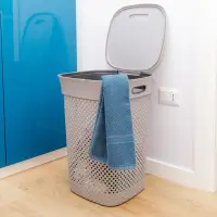 DEA HOME WOOLLY Koš na špinavé prádlo 50 L / antracit Rojaplast (foto 7)