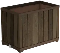 DECO RECTANGLE TALL WALNUT Květináč Rojaplast (foto 3)