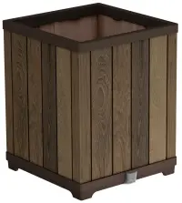 DECO SQUARE TALL WALNUT Květináč Rojaplast (foto 3)