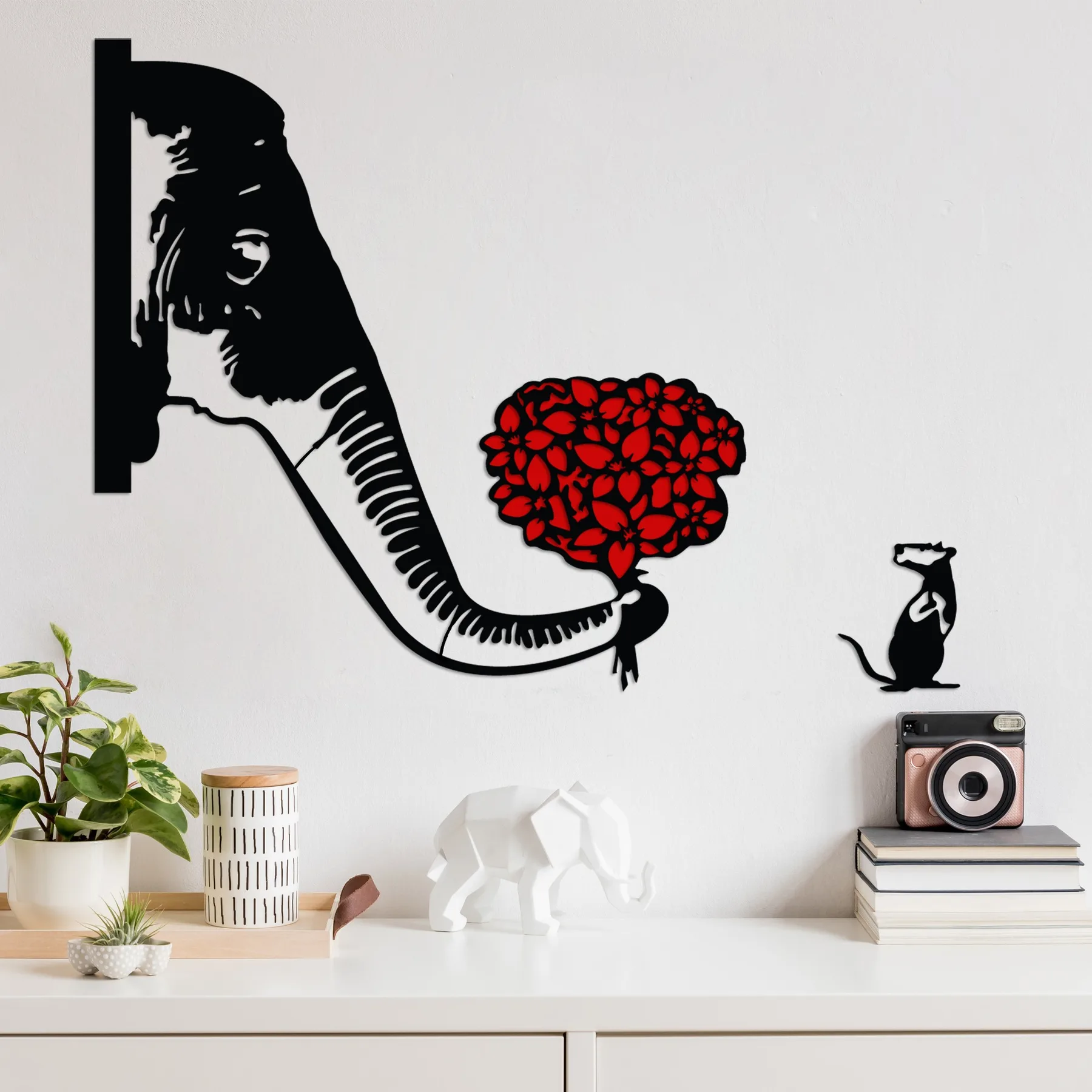 Dekorace BANKSY Metal 04 ASIRGROUP