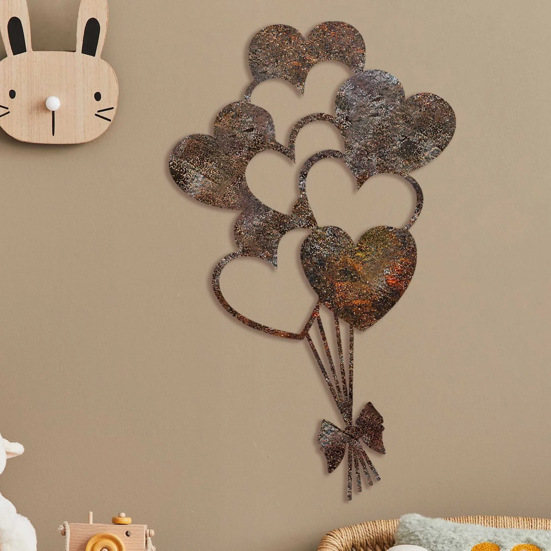 Dekorace RUSTY Heart 1 ASIRGROUP